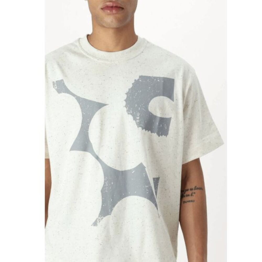 Marimekko Veisto Unikko Placement Kioski T-shirt Cream Color Oversized Unisex XS - Picture 3 of 12